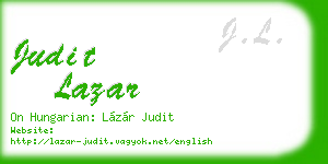judit lazar business card